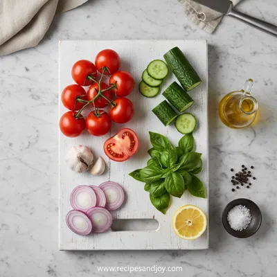 Tomato Cucumber Salad – Fresh Healthy Recipe - cooking process