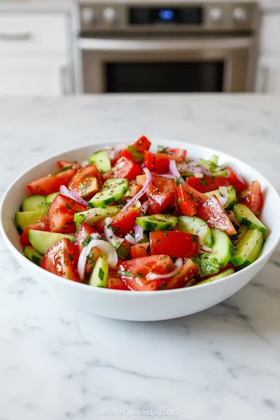 Tomato Cucumber Salad – Fresh Healthy Recipe