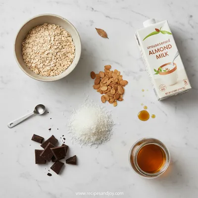 Vegan Almond Joy Overnight Oats - cooking process