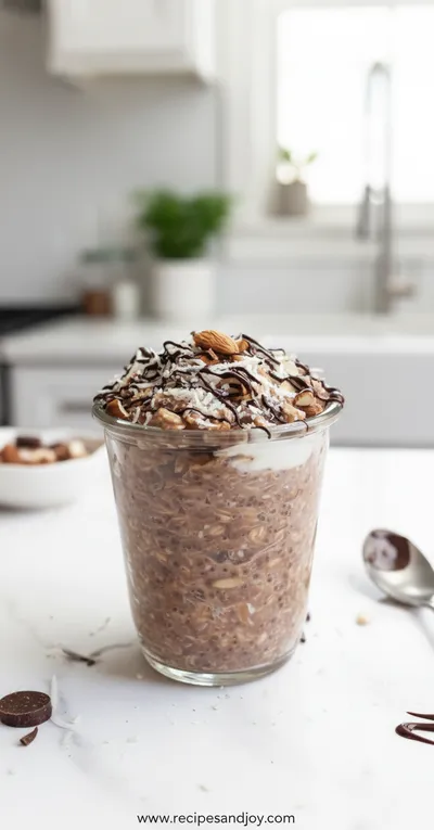 Vegan Almond Joy Overnight Oats