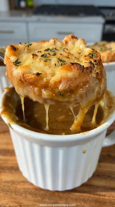 Vegan French Onion Soup: Hearty and Flavorful - ready to serve