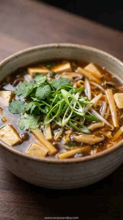 Vegan Hot and Sour Soup: Easy Recipe - ready to serve