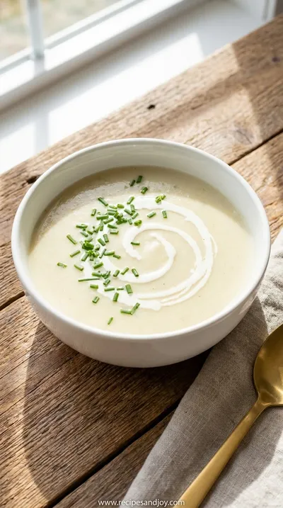 Classic French Vichyssoise: Creamy Potato Leek Soup