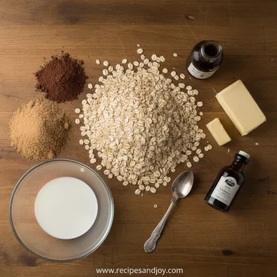 Vintage No-Bake Cookies - cooking process