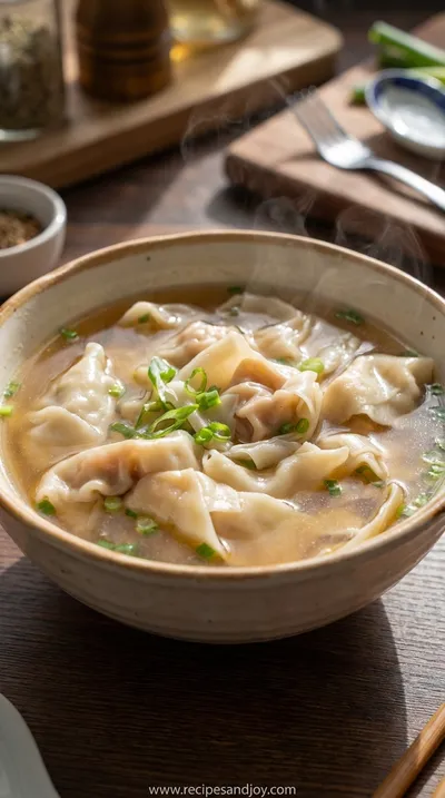Homemade Wonton Soup: Easy Family Recipe