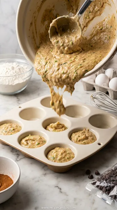 Zucchini Bread Muffins: Super Moist Recipe - cooking process