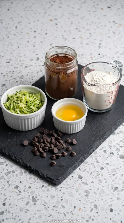 The Best Zucchini Brownies: Moist, Rich & Chocolatey - ingredients preparation