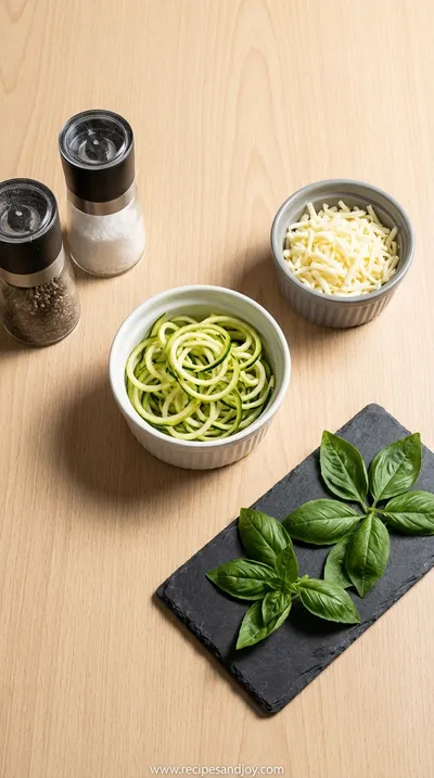 Healthy Zucchini Cheese Wrap: Easy & Delicious - ingredients preparation