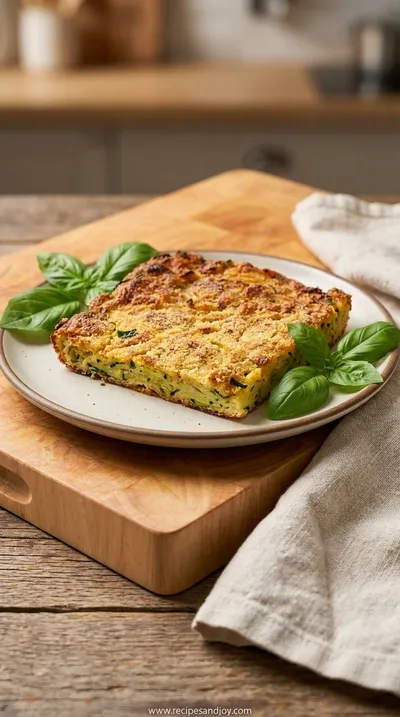 Scarpaccia: Savory Zucchini Tart Tuscan Style - ready to serve