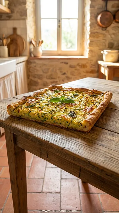 Scarpaccia: Savory Zucchini Tart Tuscan Style